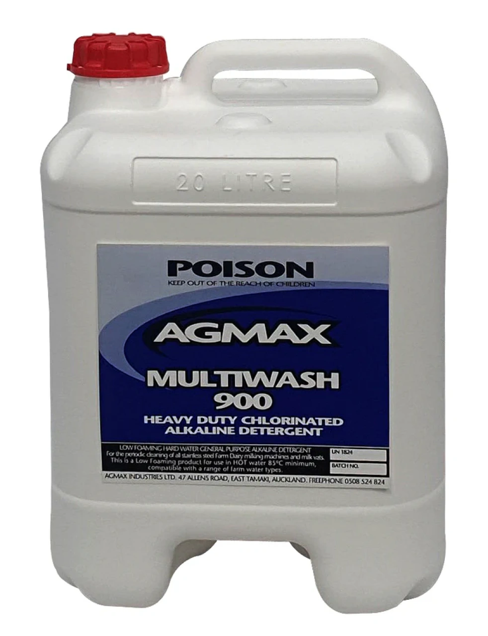 Multiwash 900 Liquid Chlorinated Alkali 20lt