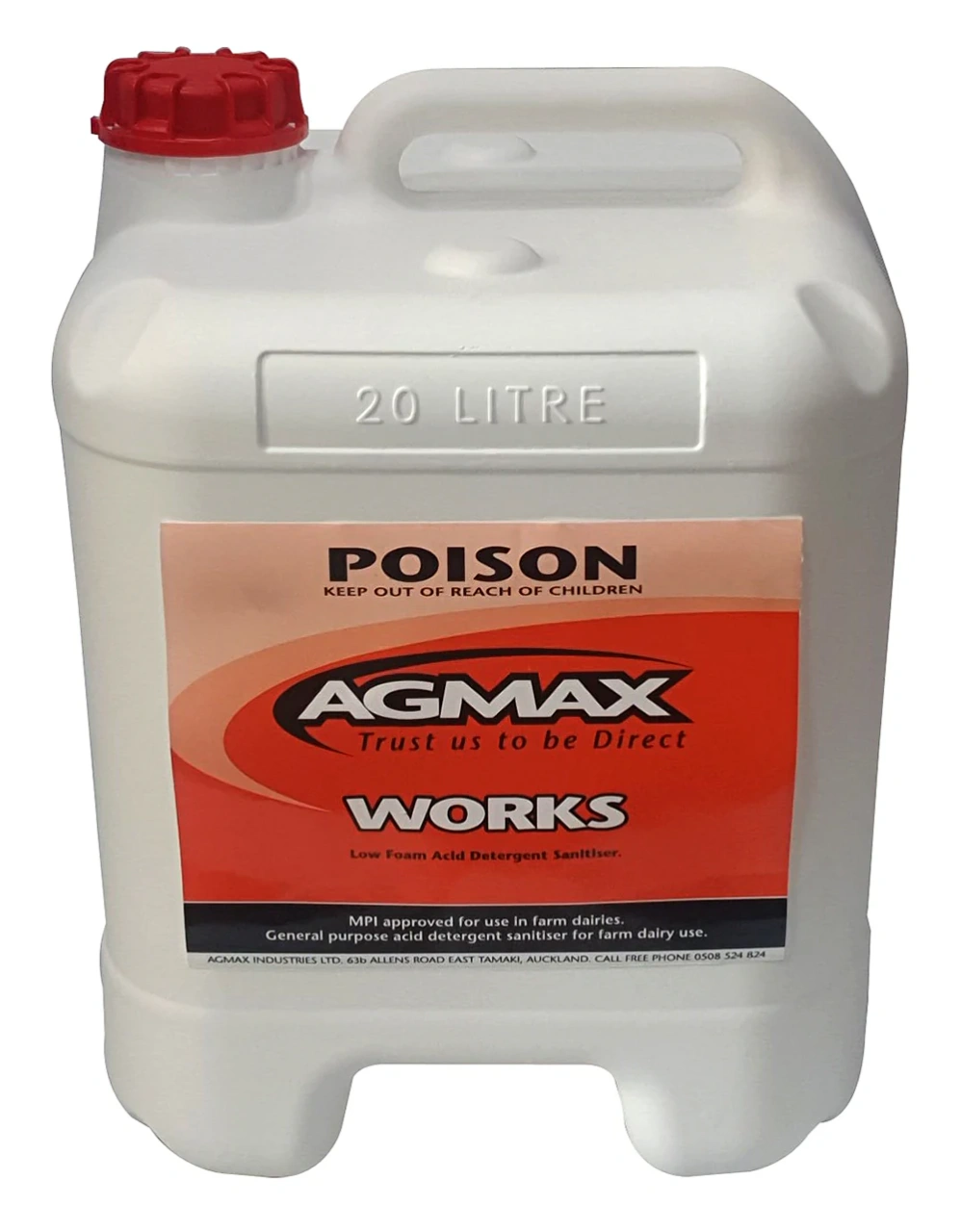Works Acid Detergent Sanitiser 20lt